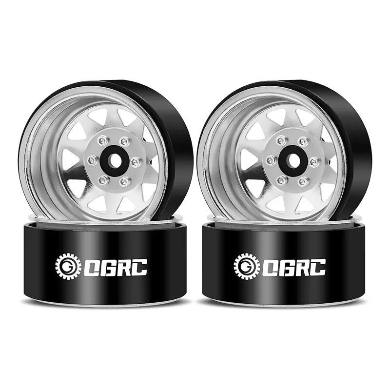 

4PCS Aluminum 1.9 Inch Beadlock Wheels Negative Offset for TRX4 6 SCX10 I II III 90046 AXI03007 Redcat GEN7 8 RC4WD D90-12mm Hex