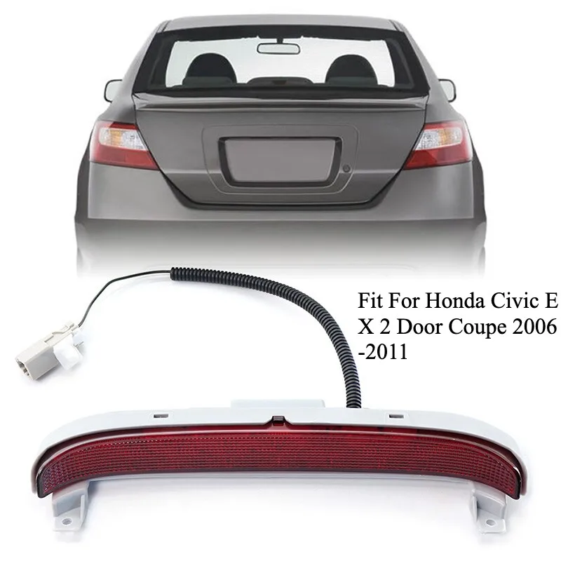 

Red LED High Mount 3rd Third Brake Light Stop Lamp 32470SVAA01 For Honda Civic EX Coupe 2006-2011 Rear Tail Auto Accessories