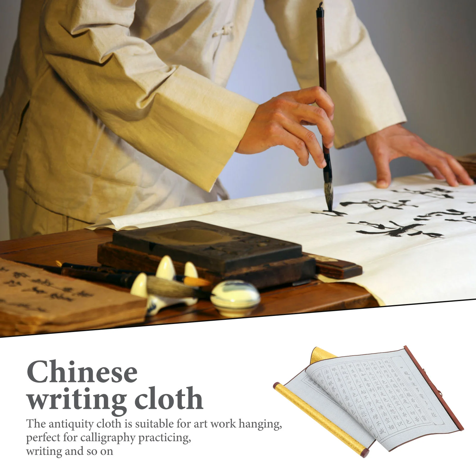 Writing Brush Kids Calligraphy Paper Beginner Cloth Practice Water Reusable Chinese