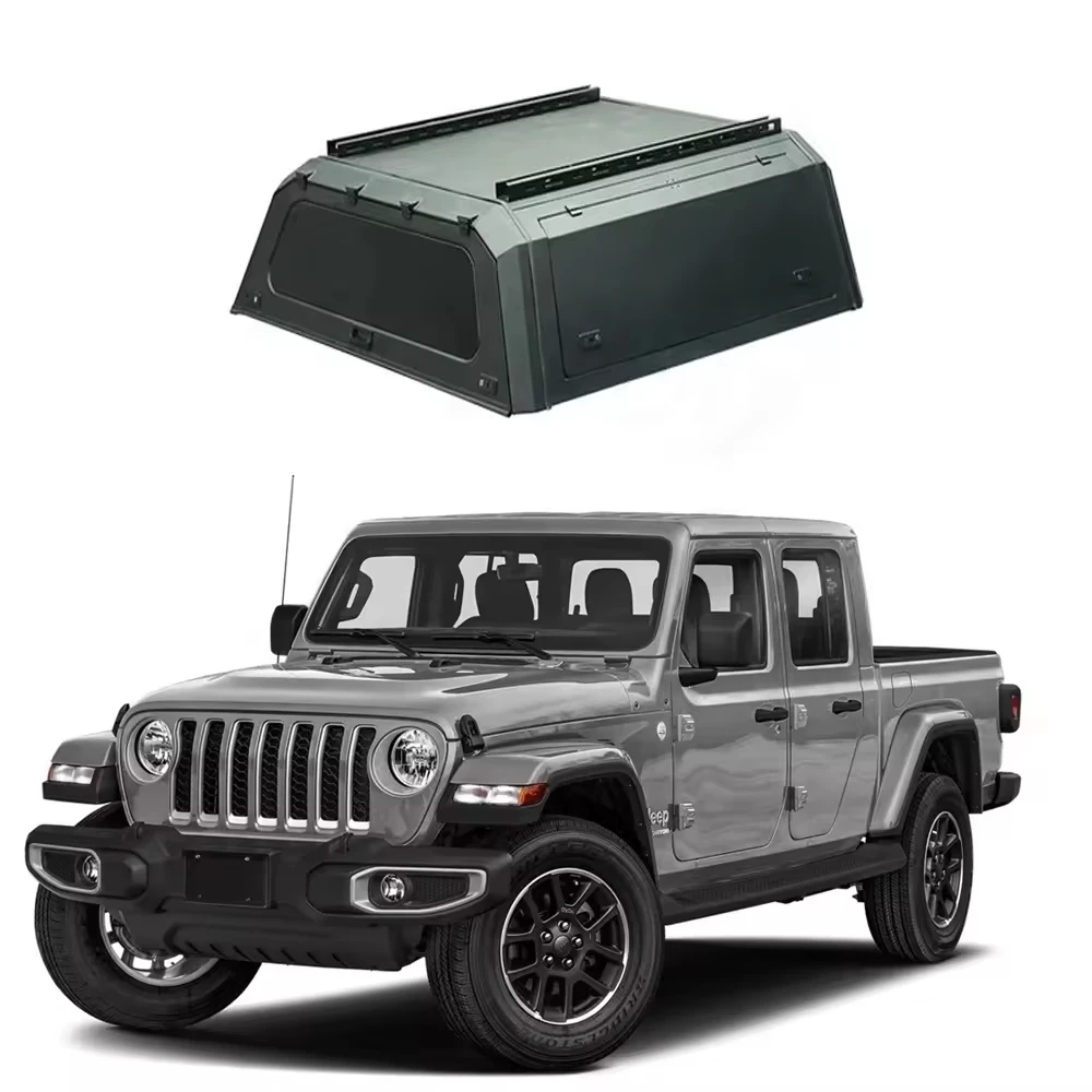 Hard Type Aluminum Alloy Topper Camper Pickup Tonneau Cover 4x4 Pickup Truck Canopy For Jeep Gladiator Tacoma