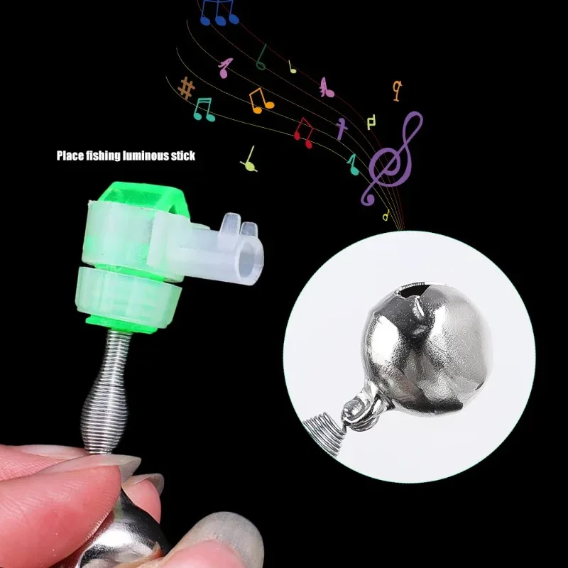 Fishing Bells Spiral Clip Fish Bells Bite Alarm Rod Tip Clamp Fish Bite Lure Alarm Alert Single Bell Ring Clip Fishing Bell Tool view 6