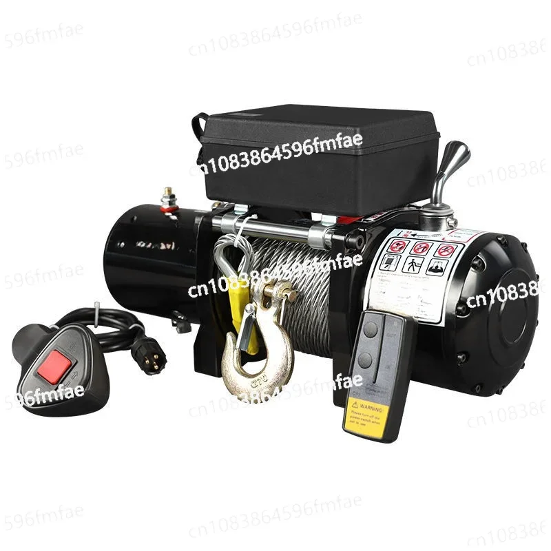 Electric Winch 12v Vehicle-mounted Small Crane 24v Off-road Vehicle Self-rescue Hoist Truck Tractor 48V Winch