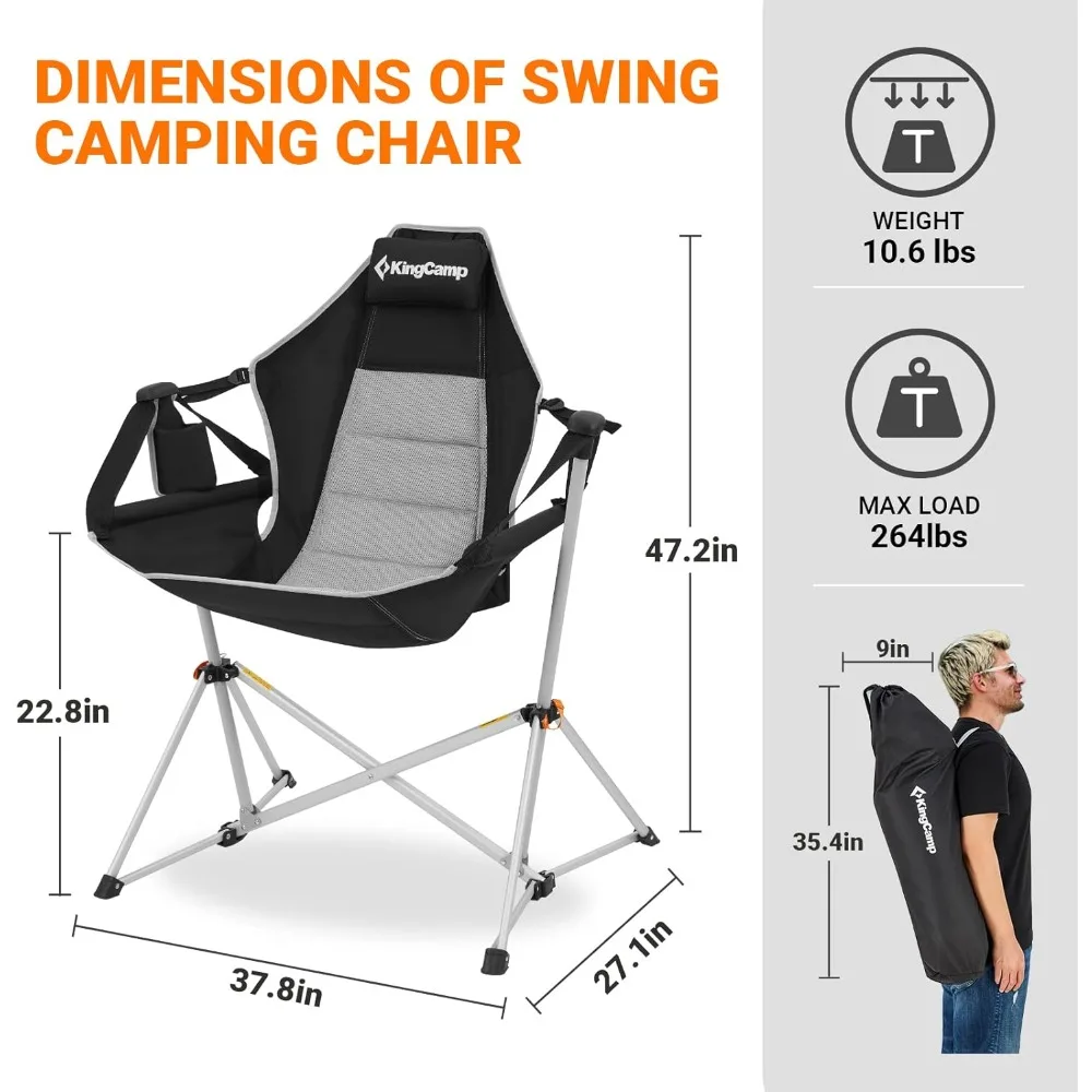 Sillas plegables para acampar, taburete plegable portátil para senderismo en la naturaleza, playa al aire libre