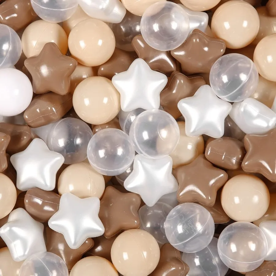Bolas de plástico con estrellas de 3,15 pulgadas y bola de 2,36 pulgadas para bebés, parque infantil, piscina, bolas de juego para cachorros, 100 Uds.