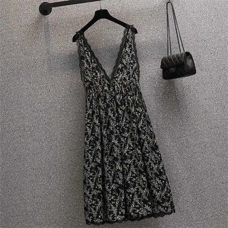 Elegant Loose Floral Two-piece Set Long Skirt Summer New Thin All-match Temperament Midi Dress Fashion Vintage Women Clothing