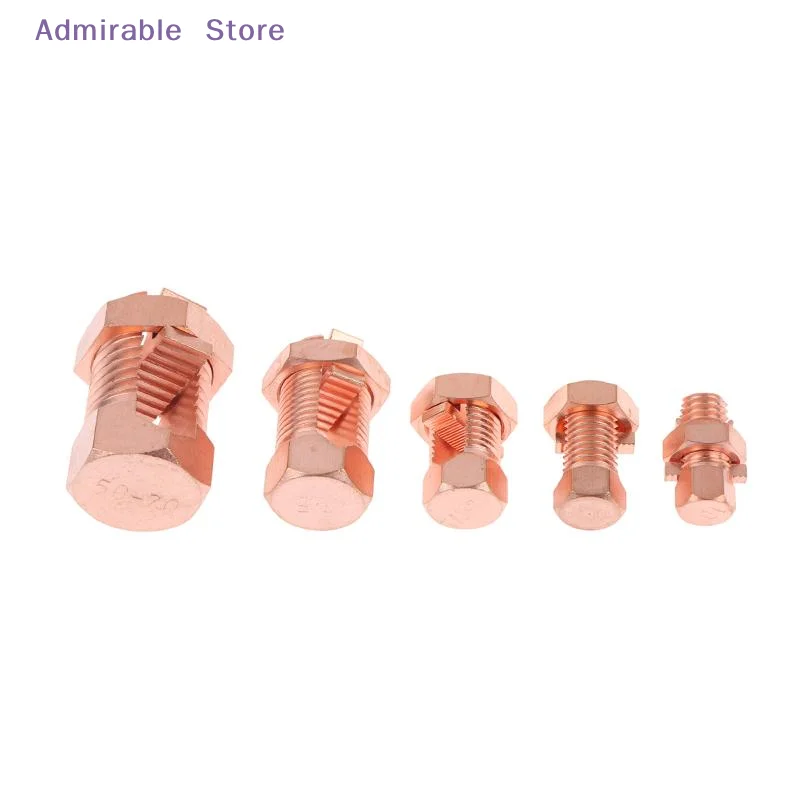 wCorrosion Resistant TJ Split Bolt Connector Sturdy Durable Copper Clamp for Outdoor Lighting Circuit Installation