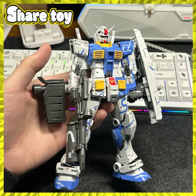 

FAT CAT Model MG 1/100 RX-78-2 Zulan Blue Color Assembly Model Kit RG 2.0 Enlarged Ver Action Figure Plastic robot Model Toy
