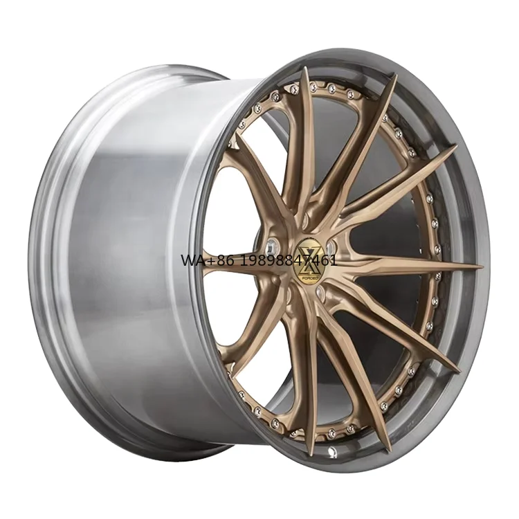 

S104SC New Two Forged High Quality Lightweight Aluminum Alloy Concave Silver Finish Ten-Spoke Design 20mm ET Customized Classic