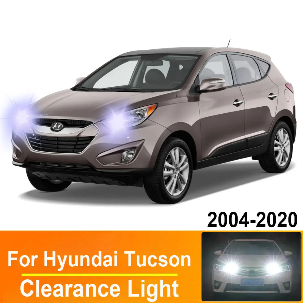 

2 светодиодных габаритных фонаря W5W T10 для Hyundai Tucson 2004-2007 2008 2009 2010 2011 2012 2013 2014 2015 2016 2017 2018 2019 2020