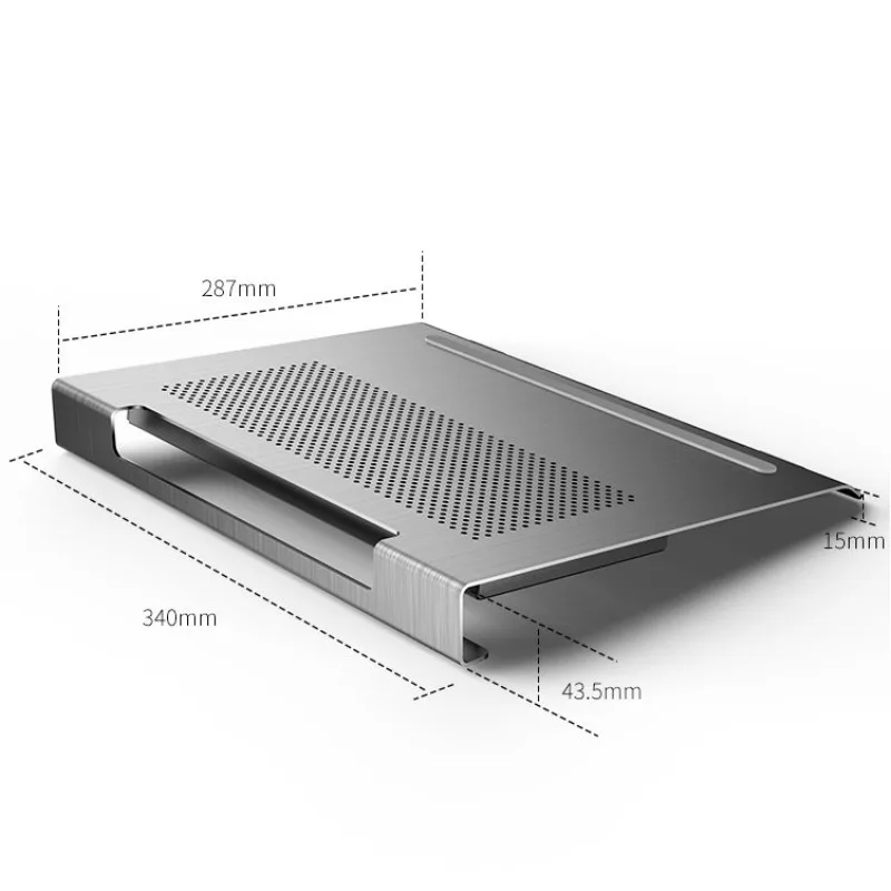 Laptop cooler base, computer stand, desktop height increasing stand, suitable for 13-17 inches aluminum alloy gaming laptops