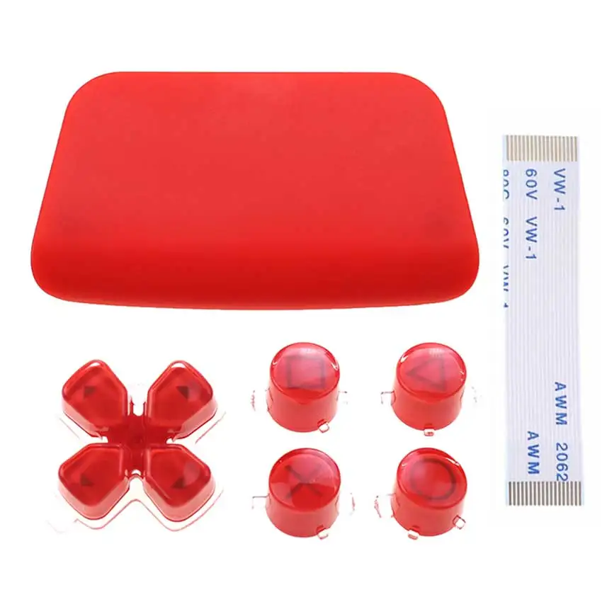 JCD Direction Function Key Cross ABXY D Pad Buttons For PS5 V1.0 BDM-010 Controller Button Kit Plastic Touchpad 18Pin Flex Cable