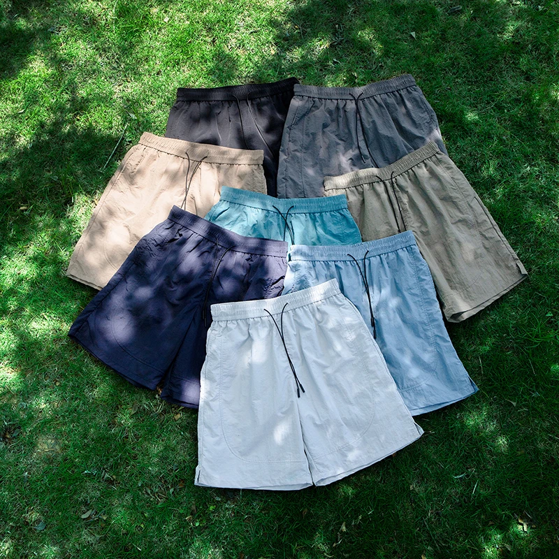 

Водонепроницаемые быстросохнущие шорты из ледяного шелка, мужские летние тонкие свободные брюки для езды на велосипеде, бега, тенниса, универсальные спортивные брюки пять четвертей