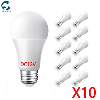 10 Stks/partij Led Lamp Dc 12 V Lamp E27 Led Licht Lampada 3W 5W 7W 12W 15W 36W Bombillas Led Verlichting Voor 12 Volt Lage Spanningen Lampen