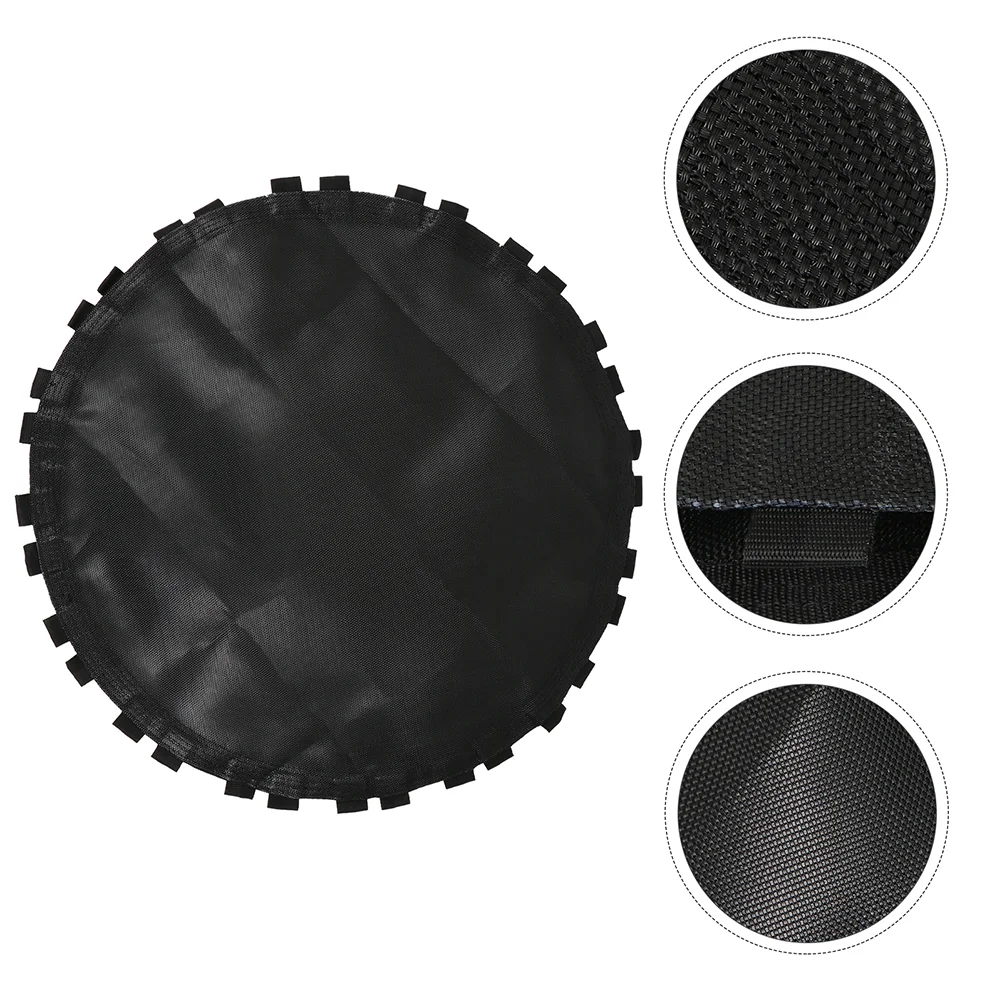 

Trampoline Mesh Round Mat Pads Jumping for Trampolines Mats Black with Hooks Accessories Replacement