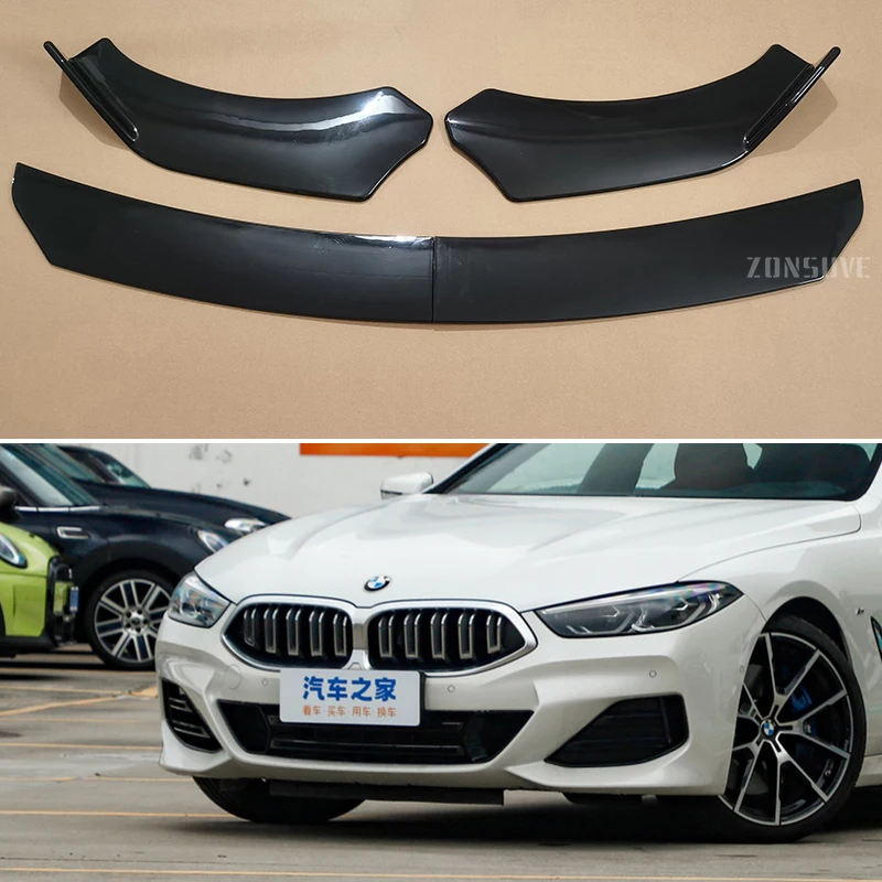 

For BMW 6 7 8 Series 2010--2024 Year Front Bumper Lip Splitter Spoiler Body Kit Accessories Universal 4pcs