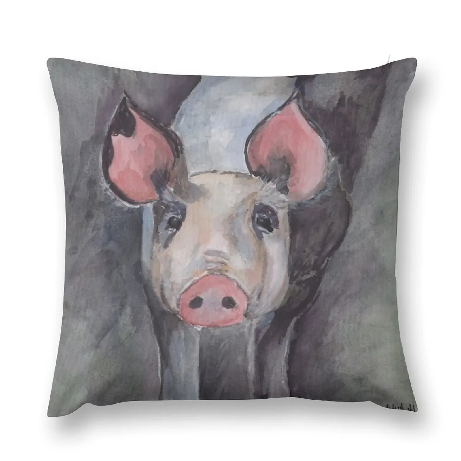 Little Piggy Throw Pillow Cushion Cover bed pillows pillow