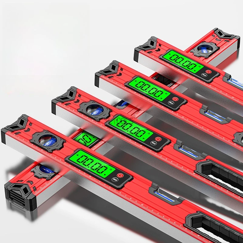 New High-precision Digital Display Electronic Level Magnetic Aluminum Alloy LCD Display Anti-Fall Slope Angle Measuring Ruler