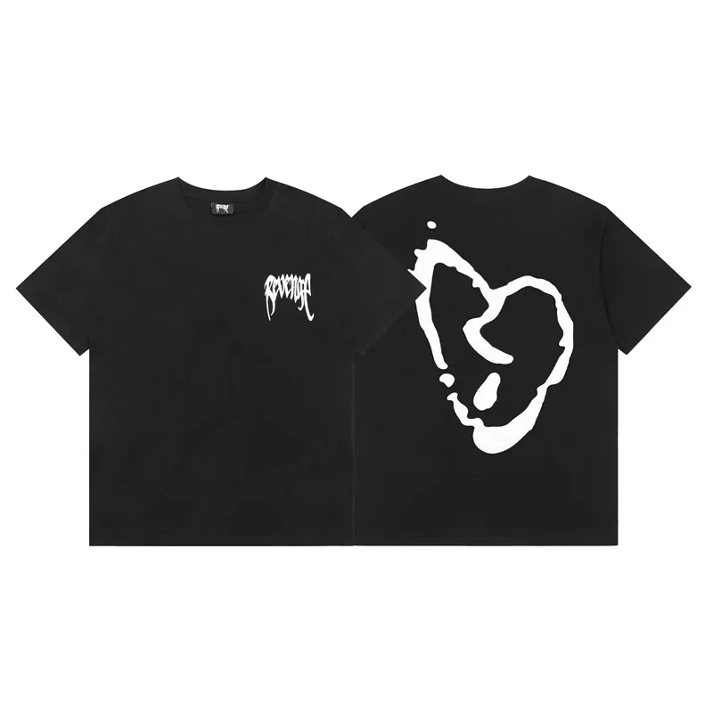 

Small American High Street Fashion Brand Summer Youth Cartoon Fun Printed Male and Female Couples Short-sleeved T-shirt