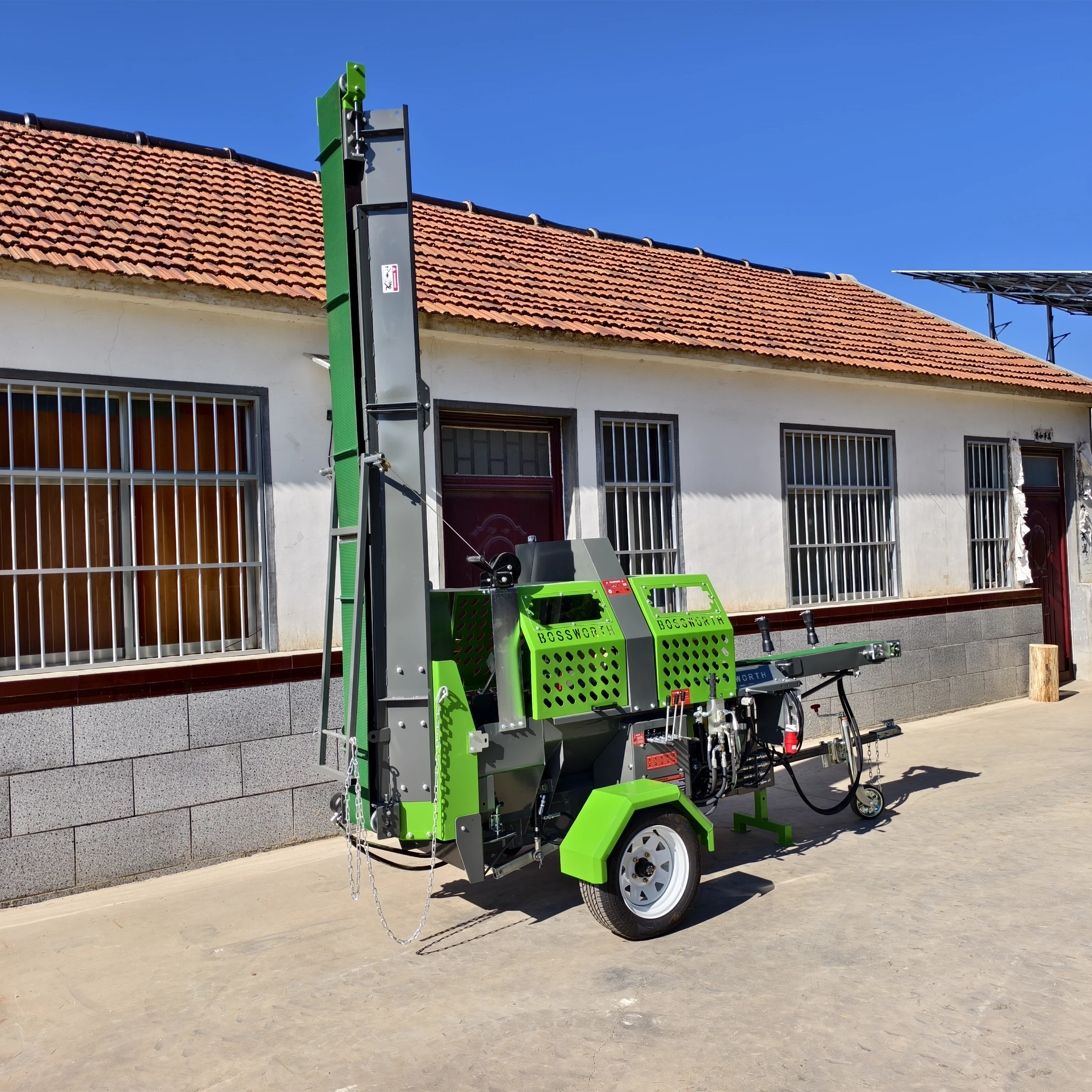 Customized CE 20 Ton Log Splitters Firewood Processors Electric Operating Forest Machine