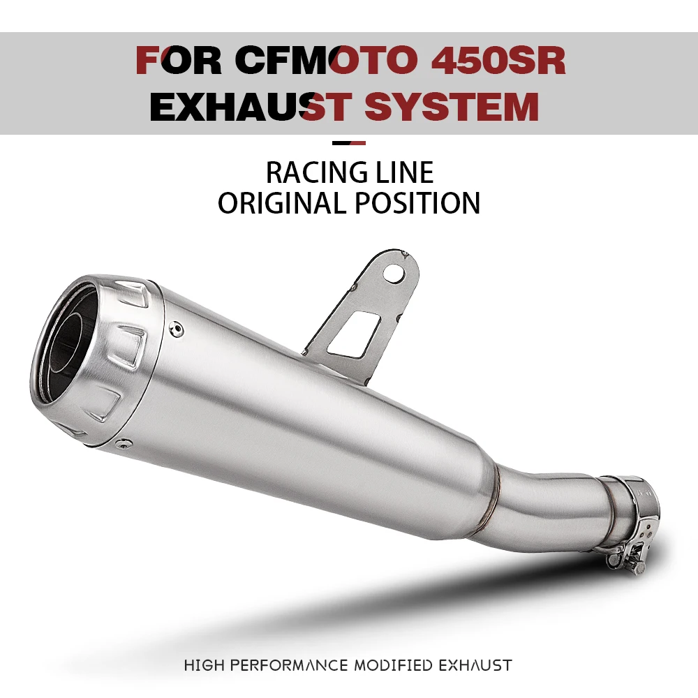 

For 450SR Stainless Steel Slip-On Exhaust Muffler with DB Killer Motorcycle Exhaust Pipe