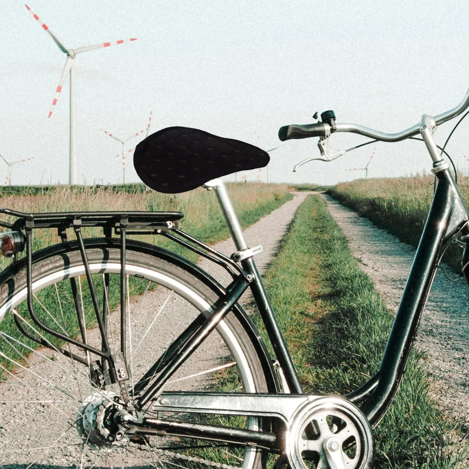 2 set Winter Warmth Seat Cover Cotton Padded Bicycle Seat Protector Universal Fit For E-Bike Electric Scooter Moped - Non Slip