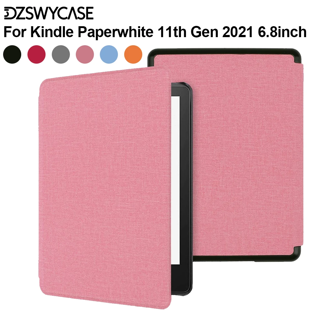 Hülle für Kindle Paperwhite 5 11. Generation 2021, 6,8 Zoll, leichte PU-Leder-Schutzhülle, Smart Case mit Auto Wake/Sleep