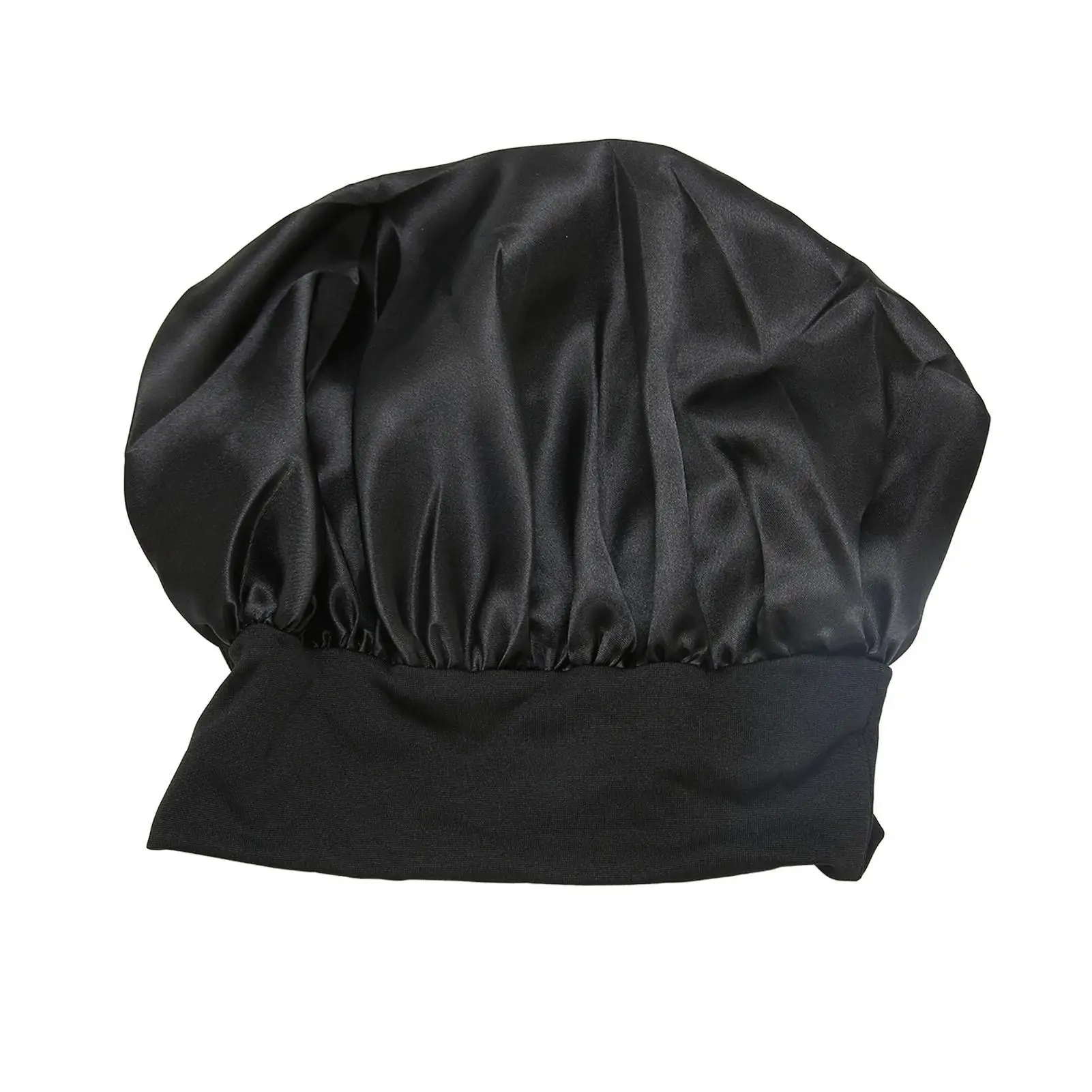 أغطية رأس من الساتان قابلة للتنفس مع عصابة رأس واسعة للاستخدام المنزلي وشعر أنيق #5