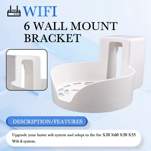 데코 X20 X60 X50 X55 WiFi 6 벽 마운트 브래킷 (케이블 주최자 포함) 용 HIHI 벽 마운트 홈 메쉬 WiFi 시스템 1pcs