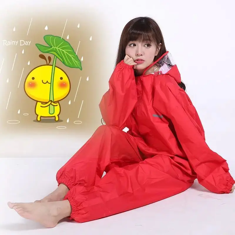 

Fashion motorcycle raincoat /Conjoined raincoat/overalls men and women Dustproof Waterproof and rainproof Hooded bodysuit
