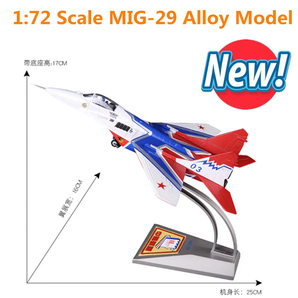 

Model toys 1:72 Scale Metal Model MIG-29 Alloy Diecast Military Aircraft Model Gift