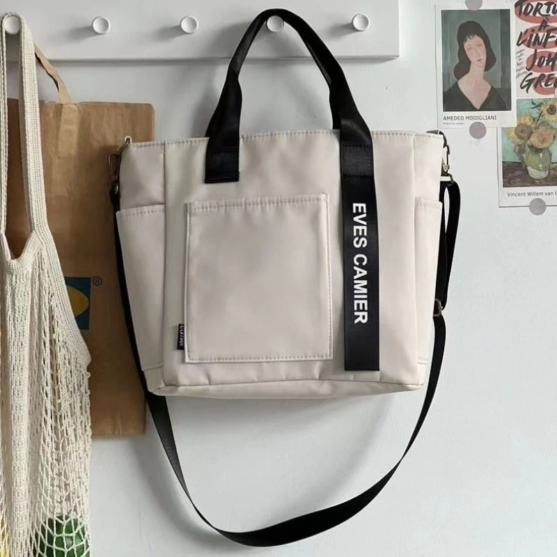 

Waterproof Canvas Crossbody Shoulder Bag Stylish Casual Large Capacity Multi-Purpose Handbag for Women Daily Use Travel