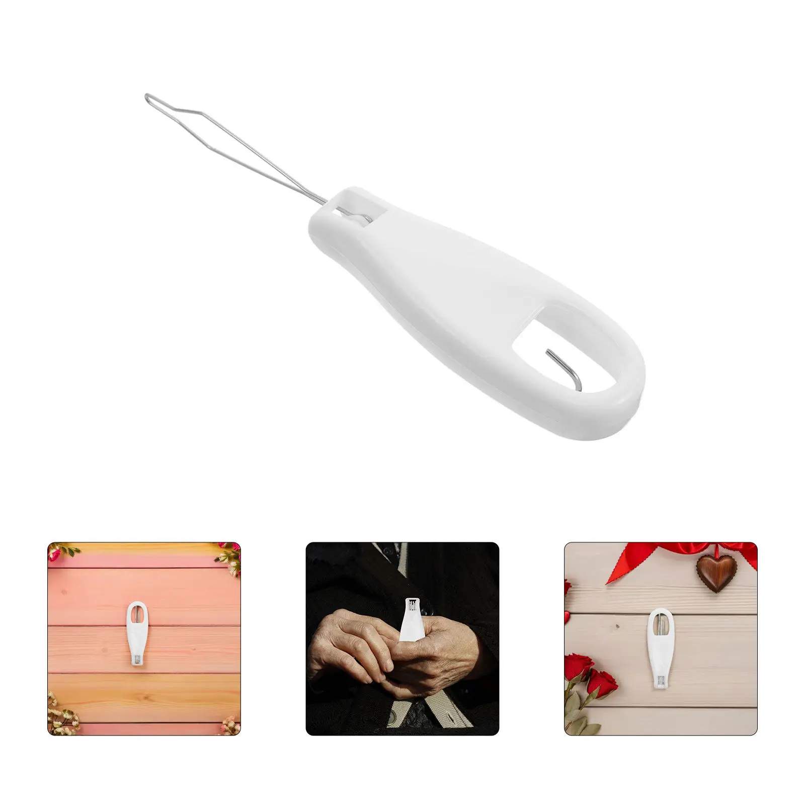 Elderly Dressing Aid Zipper Puller Helper 6 Inch Extended Reach Zip Pull Extender for Thick Coats Delicate Shirts Back Zippers