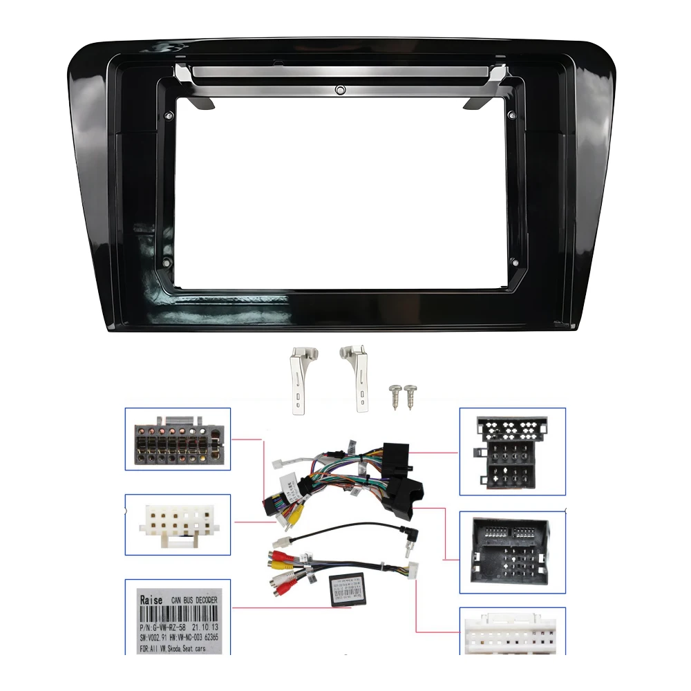 

10 Inch Android Car Radio Dash Kit For Skoda Octavia 2015-2019 With Fascia Frame Adapter