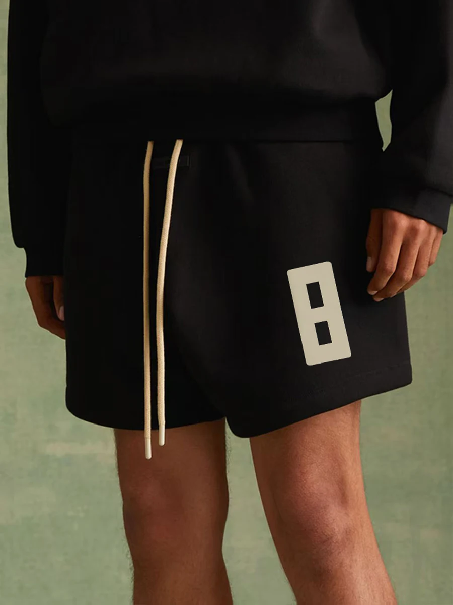 

Мужские летние повседневные брюки American Sle Cotton свободного кроя с прямыми штанинами, спортивные шорты-бермуды для молодежи