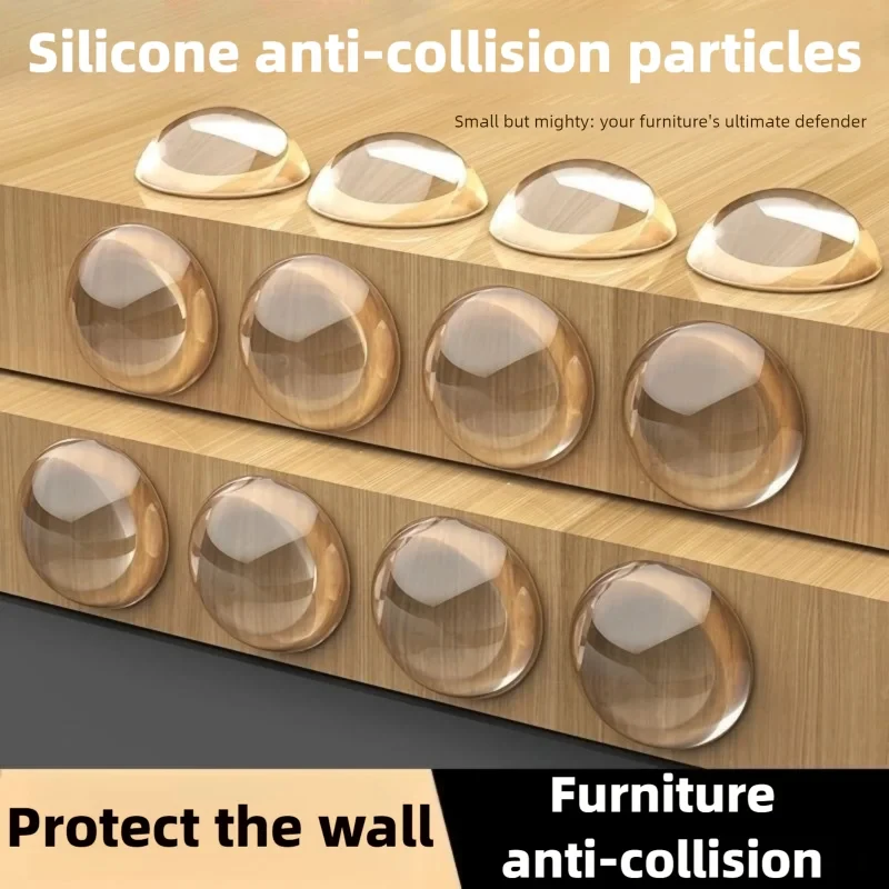 Silikon-Antikollisionspads, Gummi-Puffer-Stoßdämpfer für Türen, Schränke, Schubladen & Toilettenmöbel