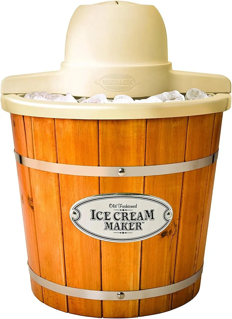 ICMP400WD Electric Wood Bucket Ice Cream Maker, 4-Quart