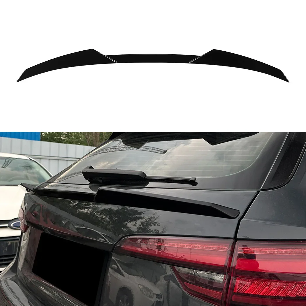 Rear Trunk Spoiler Wing For Audi A4 B9 Avant Travel Edition 2017-2024 Rear Middle Tail Wing Spoiler Fixed Wing Modificationr