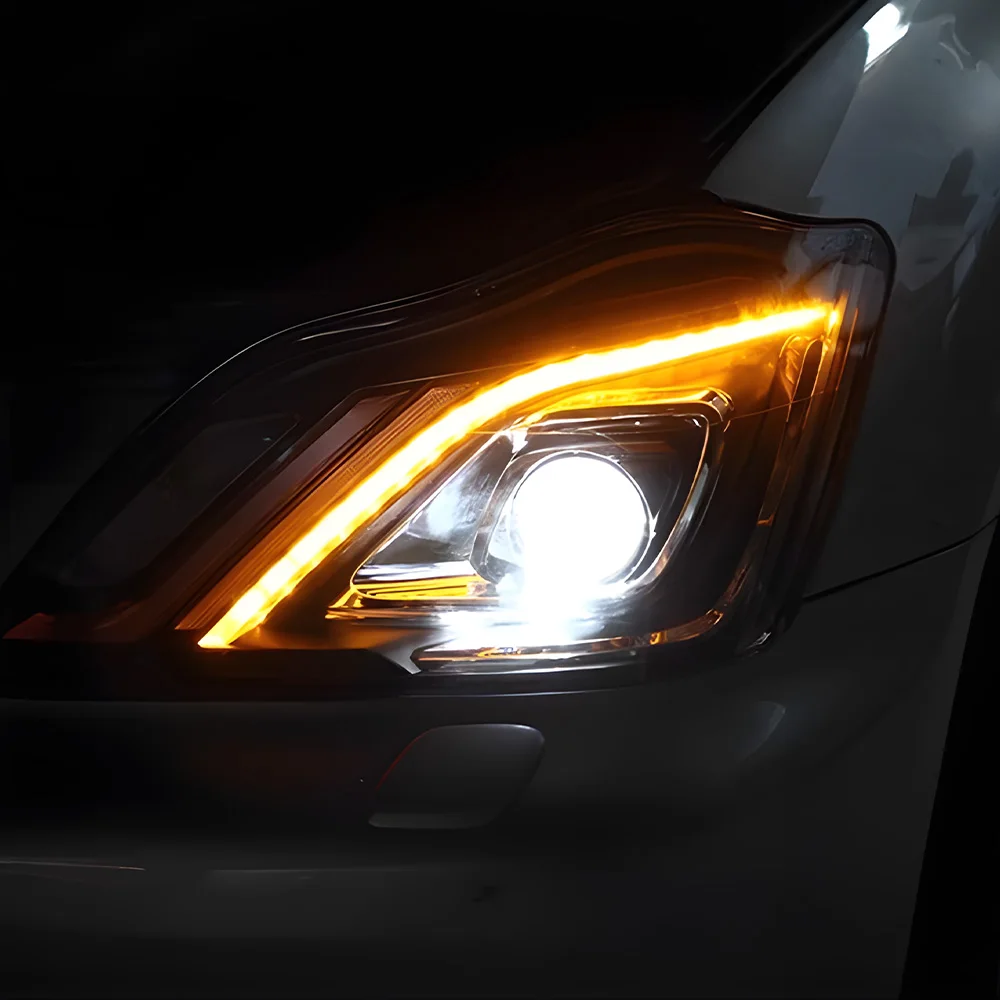 

Для Toyota Crown 2003-2009 автомобильные передние фонари, обновление, высокое качество, инструменты для линз проектора, аксессуары, светодиодные автомобильные фары в сборе