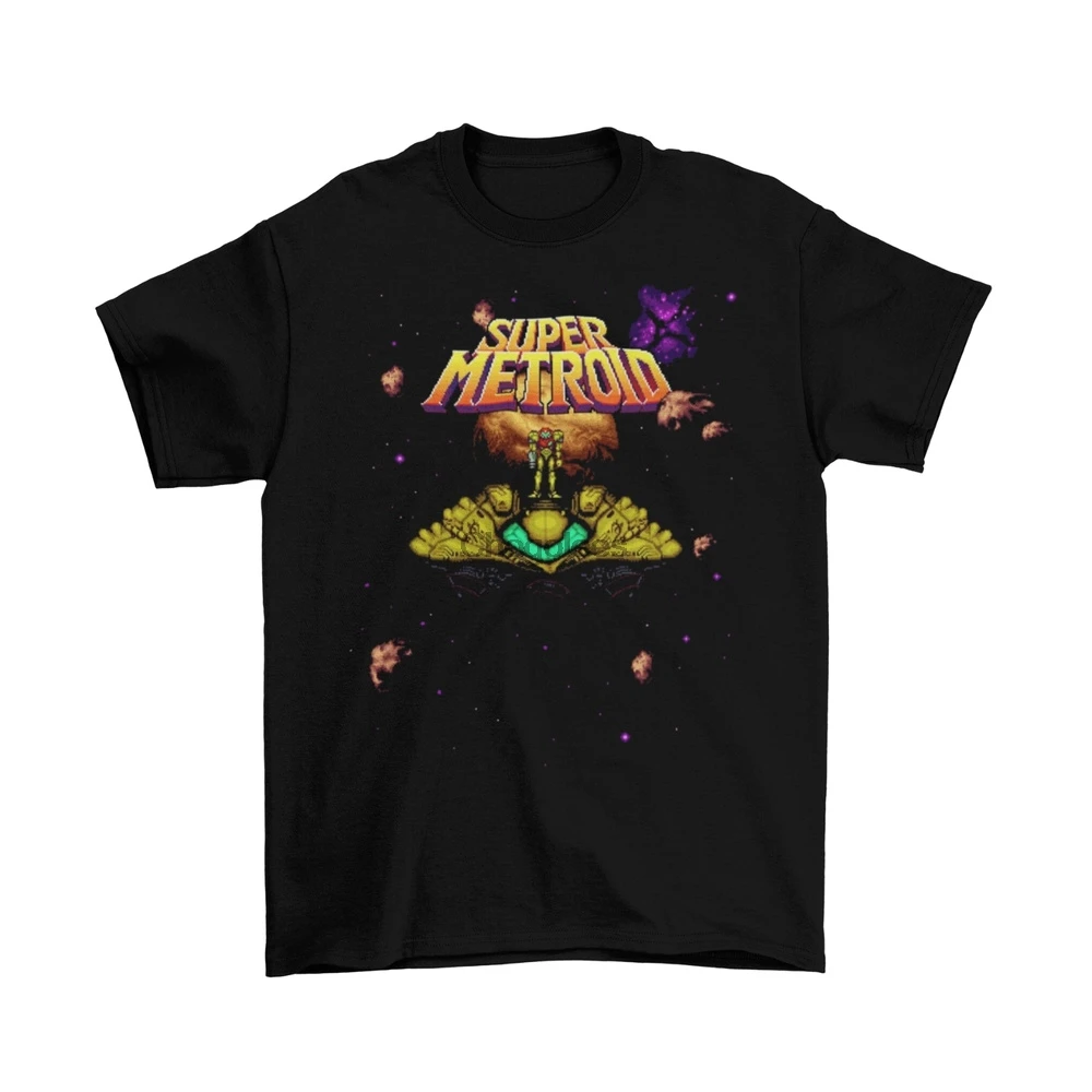 Super Metroid T-Shirt Unisex Adult Funny Sizes Samus Aran Retro NES Space New