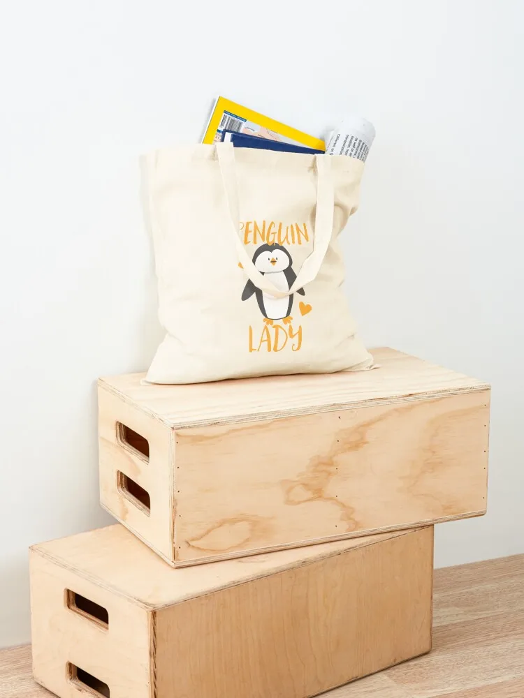 Penguin Lady Tote Bag Shopper female bag shoping bag tote woman