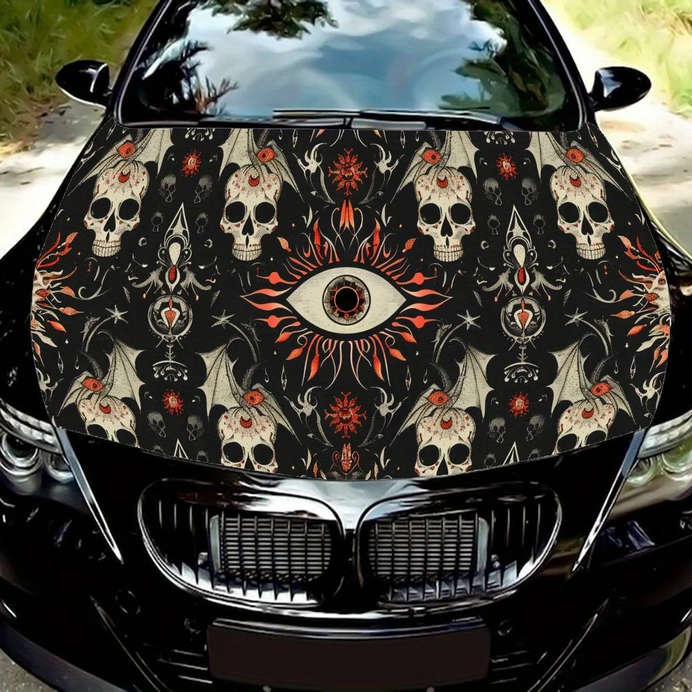 

Mystical Eye Car Vinyl Wrap, PVC Waterproof Car Hood Sticker, Self-Adhesive Scratch-Resistant Stickers for Engine Cover, Custom