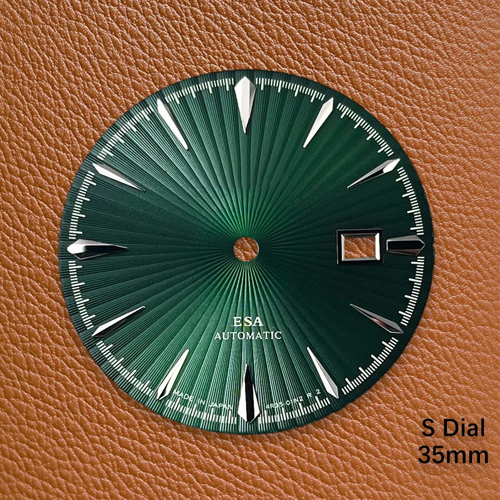 35 مللي متر S شعار كوكتيل الهاتفي مناسبة ل NH35 اليابان حركة عالية الجودة الأحمر التدرج ساعة مزدوجة تعديل الملحقات