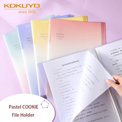 2022 New Arrival Japan KokuyoPastel Cookie Series Information Booklet Transparent Insert A4 Large Capacity Folder Storage Bag