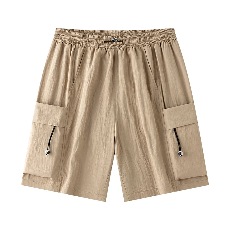

Men's Shorts Loose Large Size Multi-Pocket Overalls Summer Comfortable Elastic Waist Shorts Outdoor Casual Sports Beach Pants