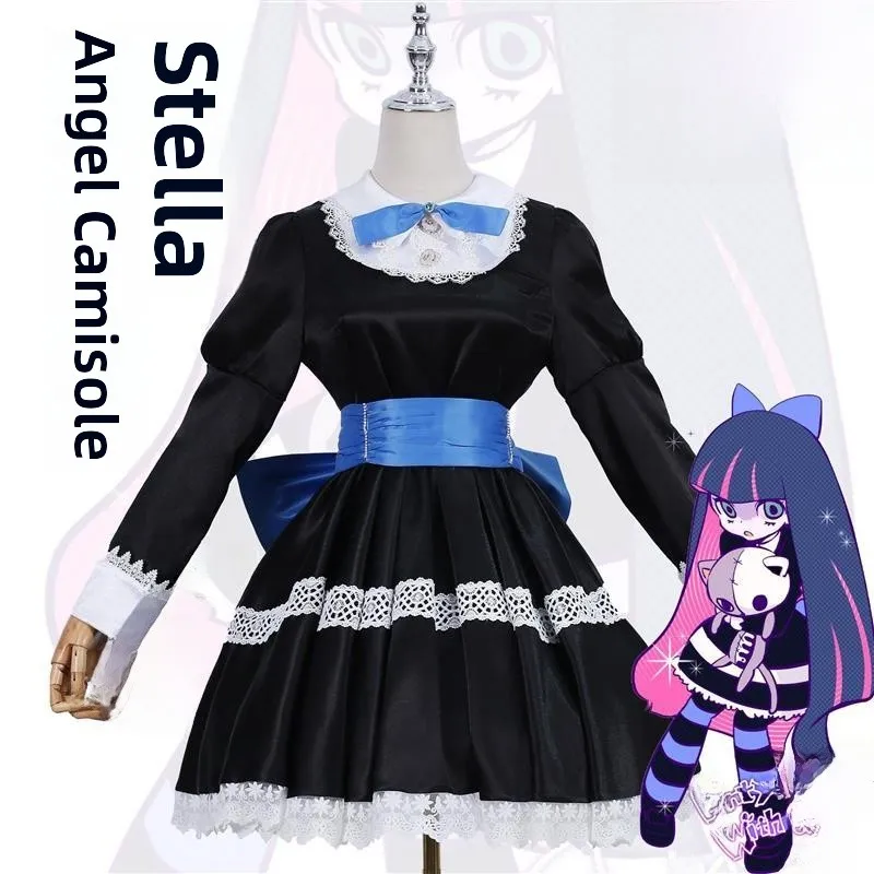 

Bla Angel Cosplay Stoings Anime Sle Loli Trousers Women's Traditional Costume Accories Sexy Skirt Set for Par