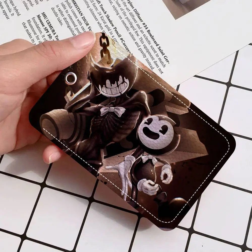

B-Bendys Game Office Supply Men And Women Credit Card Keyrings Student Card ID Card Holder Credential Holder Card