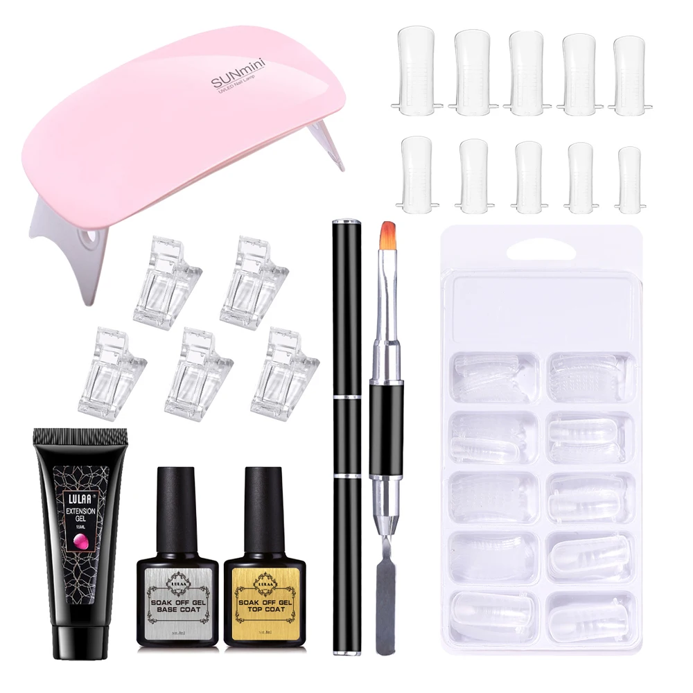 

CNHIDS Mini USB Nail Dryer Sets Acrylic UV Gel Extension Nail Gel Kit Fast Building Gel Nail Polish All For Manicure Practicing