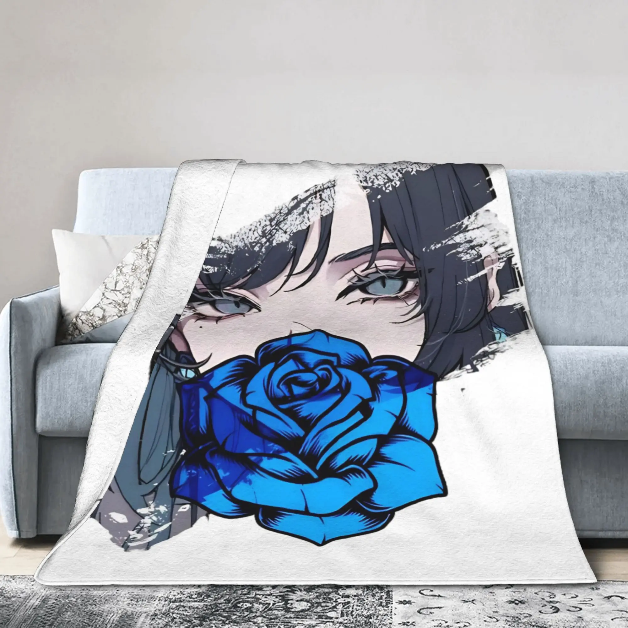 Ado Tour Singer Wool Blankets  Vintage Throw Blanket for Home Hotel Sofa  125*100cm Rug Piece