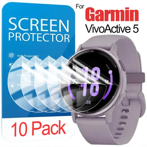 10/1PCS Pellicola idrogel per Garmin Vivoactive 5 Accessori Smartwatch HD Trasparente Protezione schermo antigraffio Non in vetro temperato