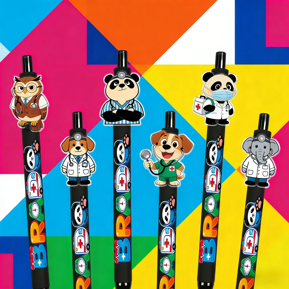 

6 PCS/12 PCS Pet Doctor Theme Ballpoint Pens - Medical Staff Recording Pens - Office Supplies for Animal Lovers
